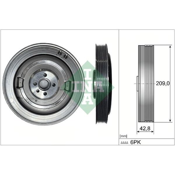 Schaeffler INA 544 0514 10 Riemenscheibe, Kurbelwelle