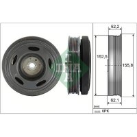 Schaeffler INA 544 0516 10 Riemenscheibe, Kurbelwelle