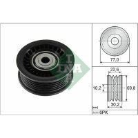 Schaeffler INA 532 1075 10 Umlenk-/Führungsrolle,...