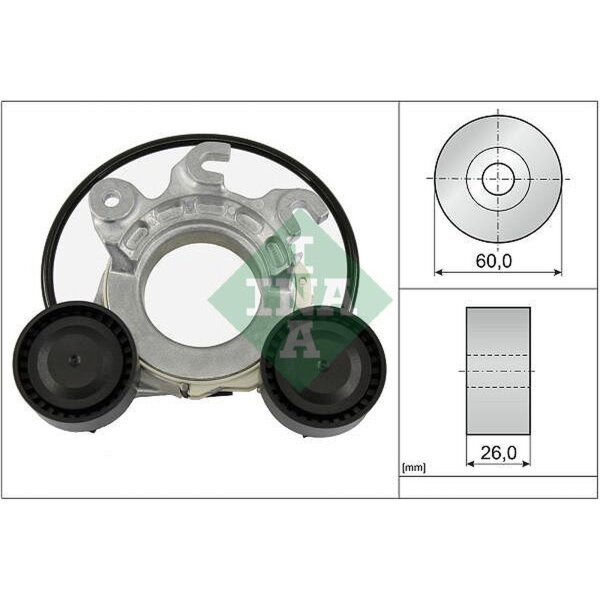 Schaeffler INA 534 0858 10 Riemenspanner, Keilrippenriemen