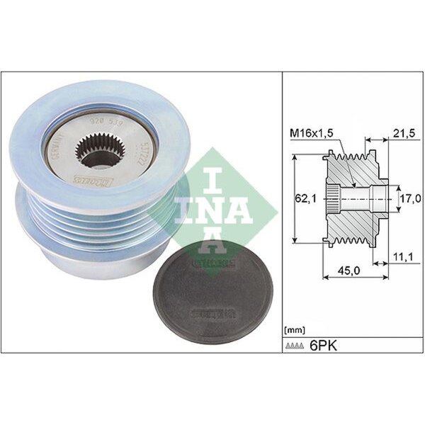 Schaeffler INA 535 0367 10 Generatorfreilauf