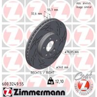 ZIMMERMANN 600.3249.55 Bremsscheibe