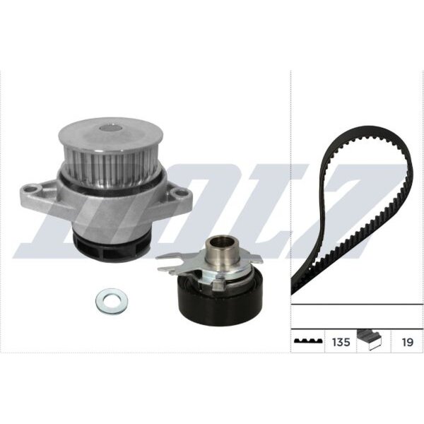 DOLZ KD230 Wasserpumpe + Zahnriemensatz