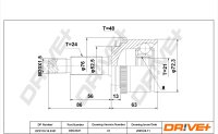 DR!VE+ DP2110.10.3321 Gelenksatz, Antriebswelle