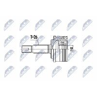 NTY NPZ-TY-105 Gelenksatz, Antriebswelle