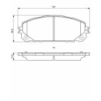 BOSCH 0 986 495 404 Bremsbelagsatz, Scheibenbremse
