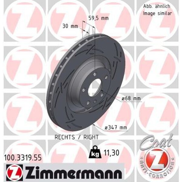 ZIMMERMANN 100.3319.55 Bremsscheibe