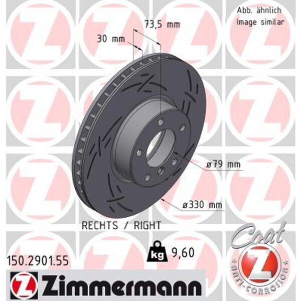 ZIMMERMANN 150.2901.55 Bremsscheibe
