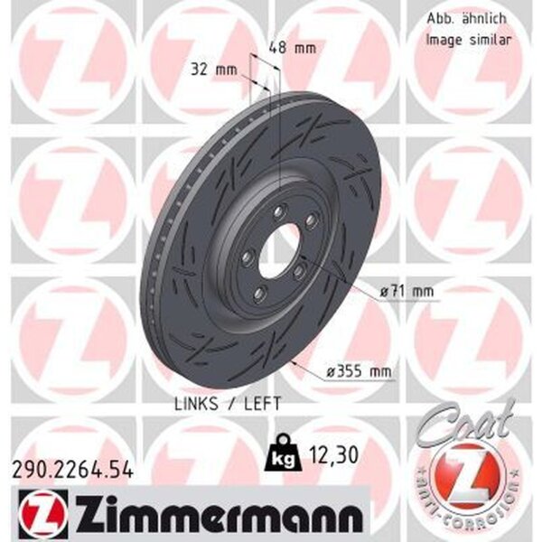 ZIMMERMANN 290.2264.54 Bremsscheibe
