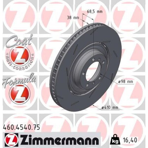 ZIMMERMANN 460.4540.75 Bremsscheibe