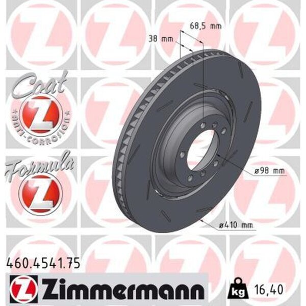 ZIMMERMANN 460.4541.75 Bremsscheibe