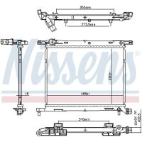 NISSENS 607029 Kühler, Motorkühlung