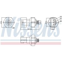 NISSENS 301090 Druckschalter, Klimaanlage