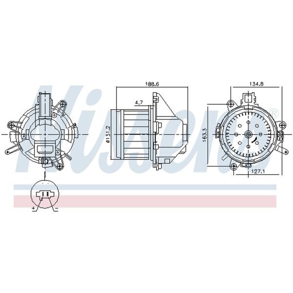 NISSENS 87596 Innenraumgebläse
