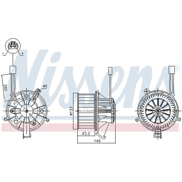 NISSENS 87612 Innenraumgebläse
