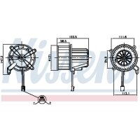 NISSENS 87621 Innenraumgebläse