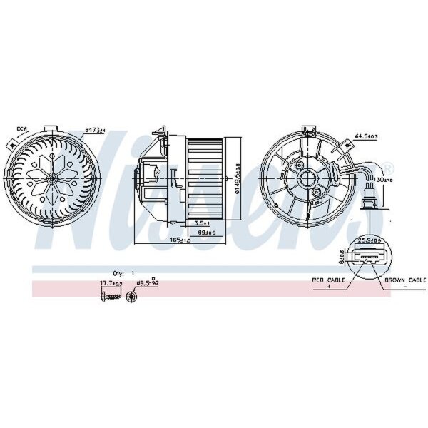 NISSENS 87628 Innenraumgebläse
