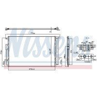 NISSENS 940863 Kondensator, Klimaanlage