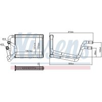 NISSENS 707245 Wärmetauscher, Innenraumheizung