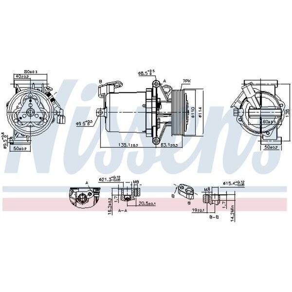 NISSENS 890172 Kompressor, Klimaanlage
