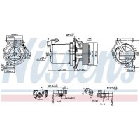 NISSENS 890172 Kompressor, Klimaanlage