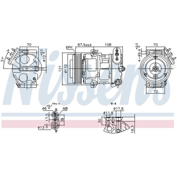 NISSENS 890663 Kompressor, Klimaanlage