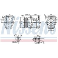 NISSENS 890663 Kompressor, Klimaanlage