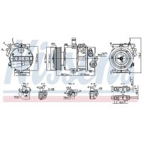 NISSENS 890751 Kompressor, Klimaanlage