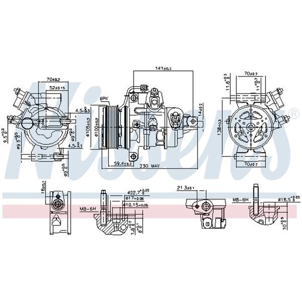 NISSENS 890787 Kompressor, Klimaanlage