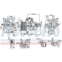 NISSENS 890787 Kompressor, Klimaanlage