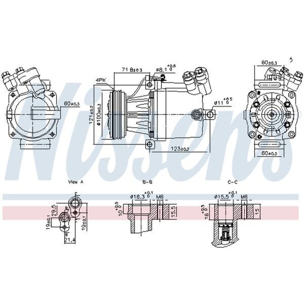 NISSENS 890950 Kompressor, Klimaanlage