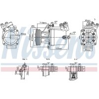 NISSENS 890950 Kompressor, Klimaanlage