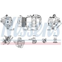 NISSENS 891148 Kompressor, Klimaanlage