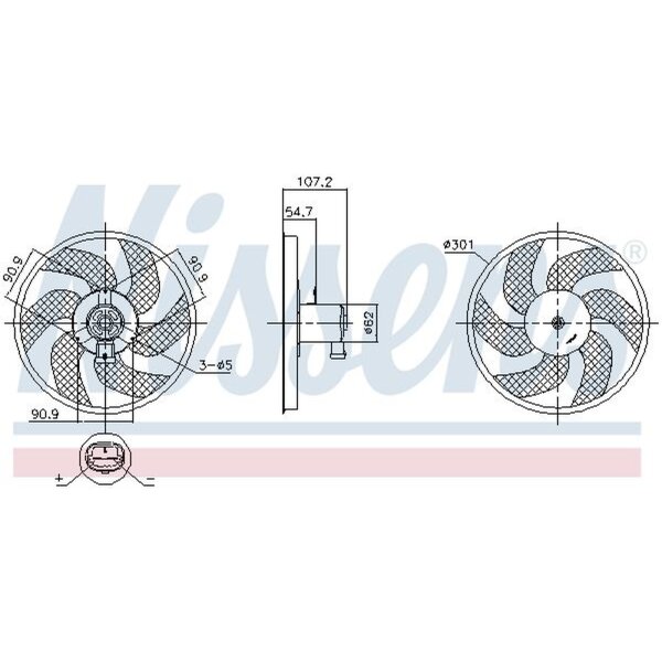 NISSENS 850084 Lüfter, Motorkühlung