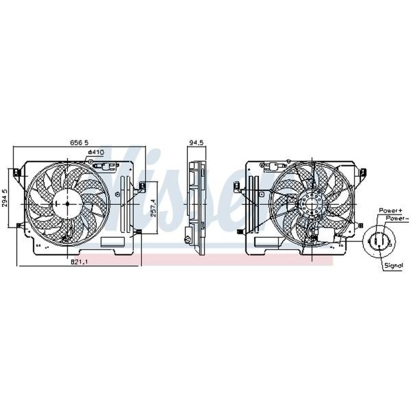 NISSENS 850080 Lüfter, Motorkühlung