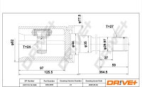 DR!VE+ DP2110.10.3365 Gelenksatz, Antriebswelle