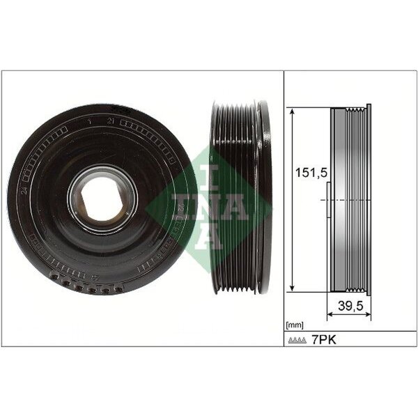 Schaeffler INA 544 0177 10 Riemenscheibe, Kurbelwelle