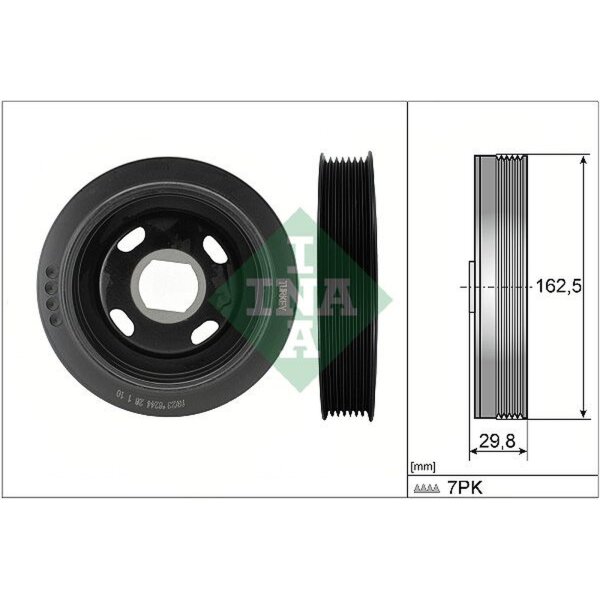 Schaeffler INA 544 0179 10 Riemenscheibe, Kurbelwelle
