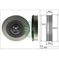 Schaeffler INA 544 0503 10 Riemenscheibe, Kurbelwelle