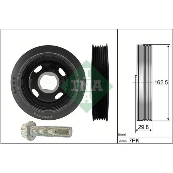 Schaeffler INA 544 0179 20 Riemenscheibe, Kurbelwelle