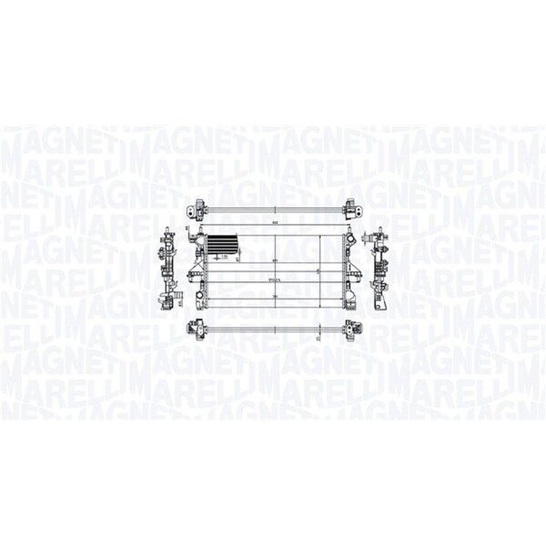 MAGNETI MARELLI 350213211900 Kühler, Motorkühlung