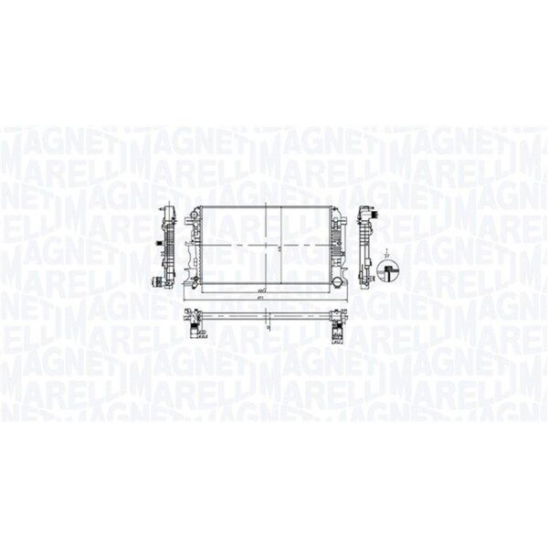 MAGNETI MARELLI 350213212600 Kühler, Motorkühlung