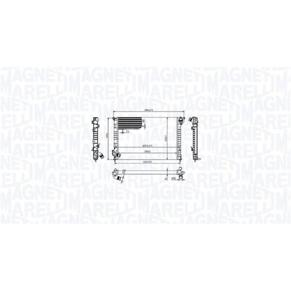 MAGNETI MARELLI 350213212700 Kühler, Motorkühlung