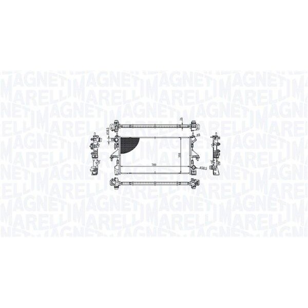 MAGNETI MARELLI 350213213100 Kühler, Motorkühlung