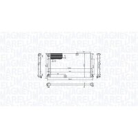 MAGNETI MARELLI 350213213400 Kühler, Motorkühlung