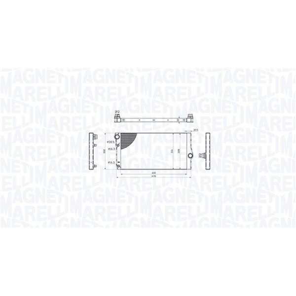 MAGNETI MARELLI 350213214600 Kühler, Motorkühlung