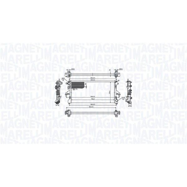 MAGNETI MARELLI 350213214900 Kühler, Motorkühlung