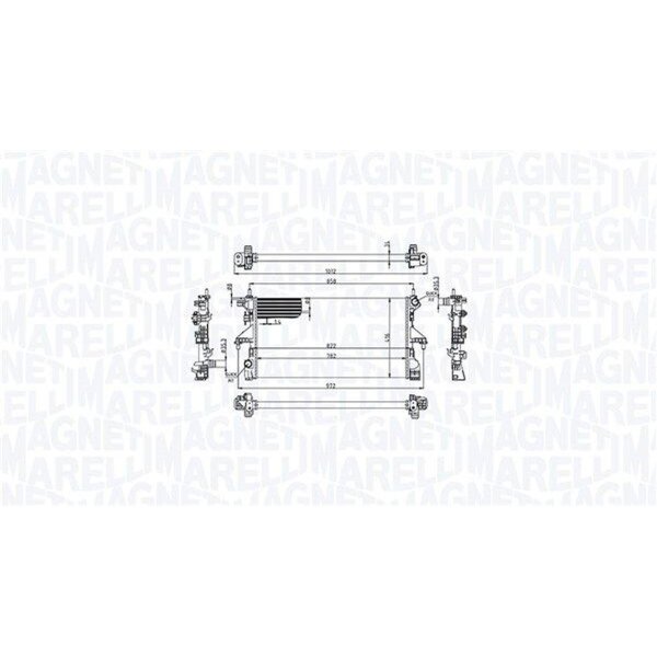 MAGNETI MARELLI 350213215100 Kühler, Motorkühlung