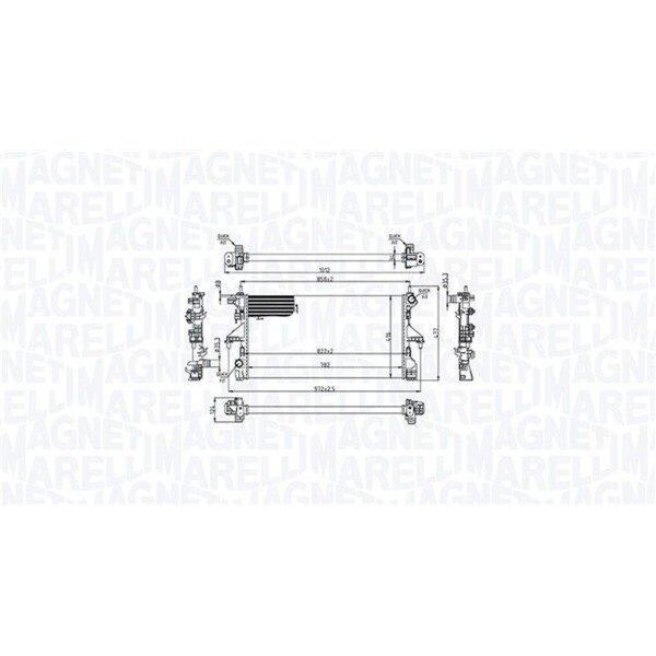 MAGNETI MARELLI 350213215200 Kühler, Motorkühlung