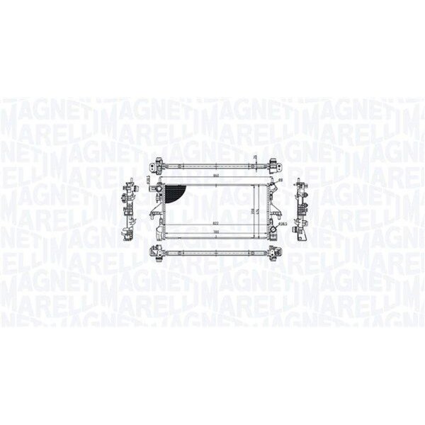 MAGNETI MARELLI 350213215300 Kühler, Motorkühlung